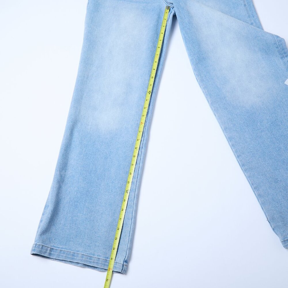 Juicy Couture NWT Low Rise Abbot Side Seam Logo Indigo Light Wash 9/29 y2k - Picture 11 of 12